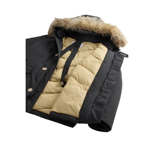 Parka Uomo Artic Anorak, con pelliccia rimovibile sul cappuccio e spallacci interni